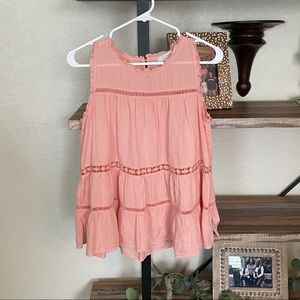 Loft by Ann Taylor Top Pink Small
